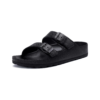 Women's Black Buckle Slide Sandals