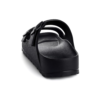 Women's Black Buckle Slide Sandals