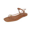 Brown Sandals with circle Gold Detail