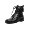 4 Women’s Edgy Chic Studded Combat Boots