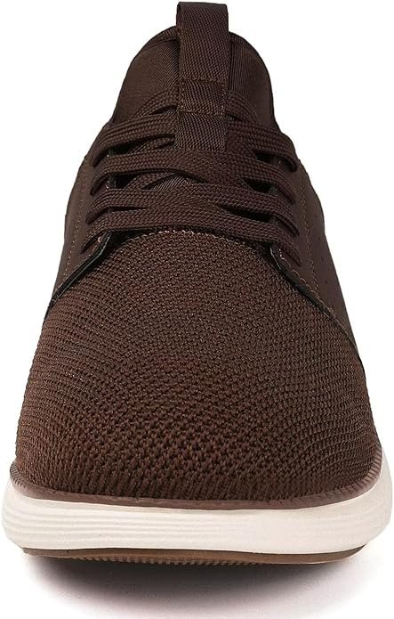 Men's Dark Brown Casual Dress Sneakers