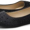 71LuqysGmUL._AC_SY695_ Women's Black Sole-Shine Rhinestone Flats