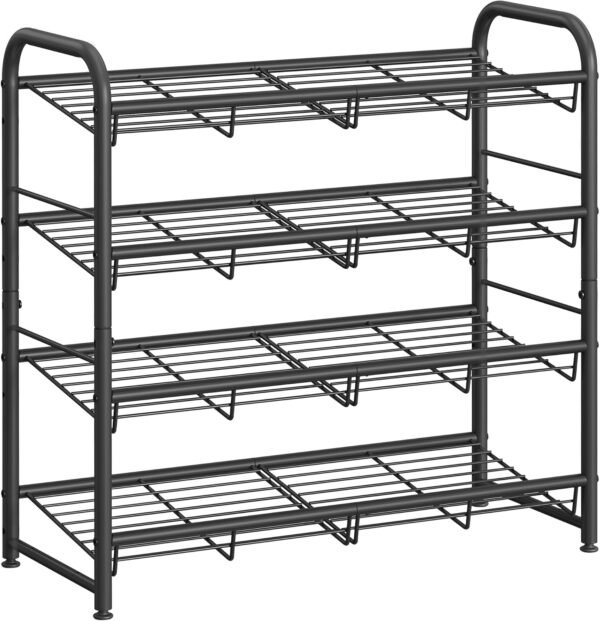 81myPHKEJ-L._AC_SL1500_ 4-Tier Stackable Metal Shoe Rack