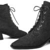 81xfV6kK1xL._AC_SY695_ Women’s Sexy Black Denim Ankle Boots